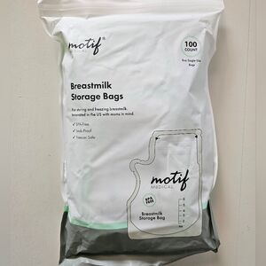 🔸️5 FOR $25 Set Of 3 Packs - Motif Medical Breastmilk Storage Bags - White